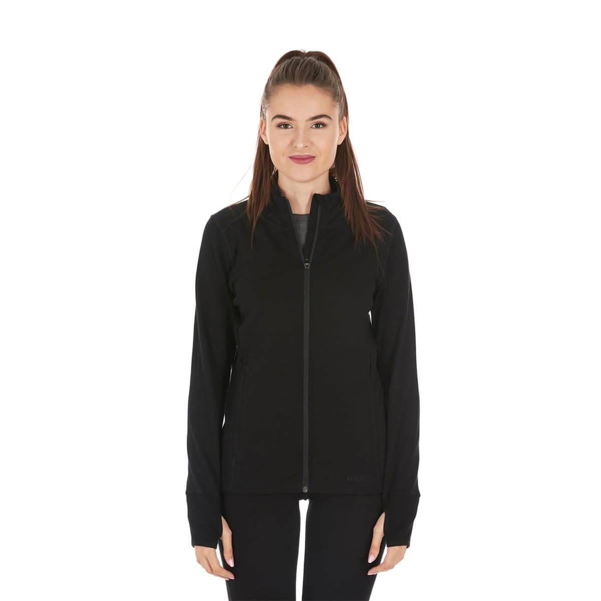 Women's Heavyweight Wool Full-Zip Sweater Top - 100% Merino Wool